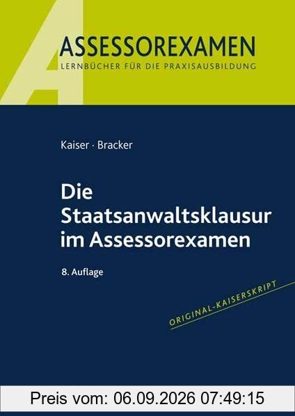 Die Staatsanwaltsklausur im Assessorexamen