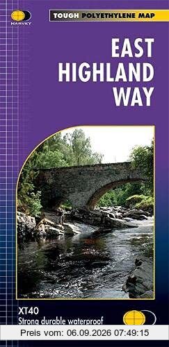 East Highland Way: Route Maps (Trail Map XT40)