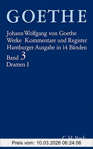 unbekannt Goethe. Werke, Werke, 14 Bde. (Hamburger Ausg.), Bd.3, Dramatische Dichtungen