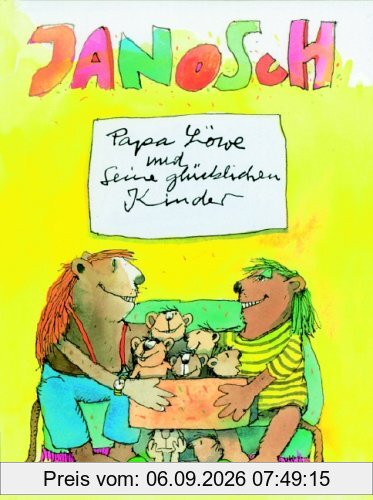Papa Löwe und seine glücklichen Kinder