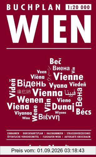 Freytag Berndt Stadtpläne, Wien Buchplan - Maßstab 1:20000