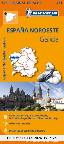 GALICIA 11571 CARTE ' REGIONAL ' MICHELIN KAART