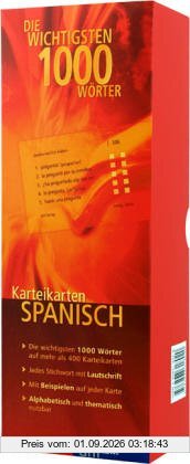 Karteikarten. Die wichtigsten 1000 Wörter Spanisch