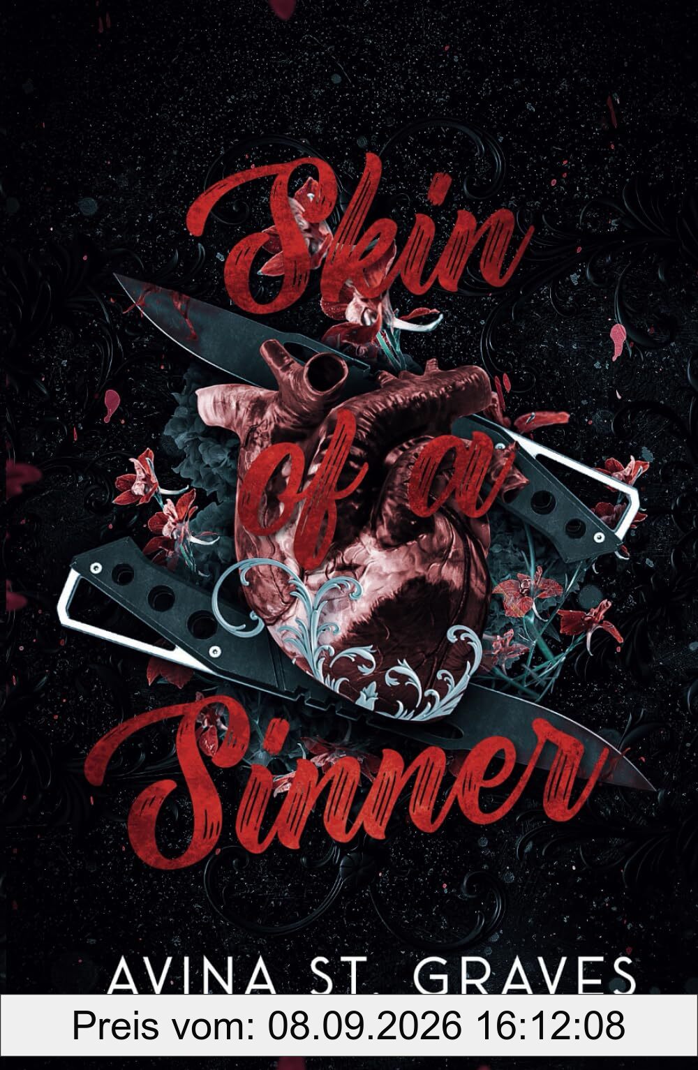 Skin of a Sinner: A Dark Romance (Alternative Cover with Black Pages)
