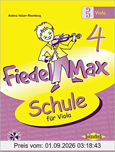 Fiedel Max - Schule für Viola, Band 4, mit CD