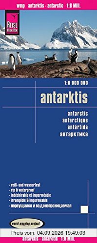Reise Know-How Landkarte Antarktis (1:8.000.000) plano: world mapping project