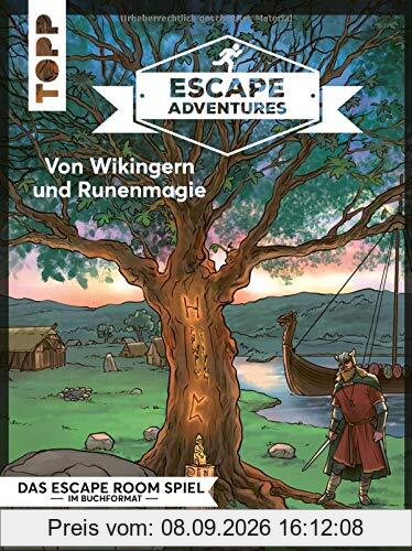 Escape Adventures – Von Wikingern und Runenmagie: Das ultimative Escape-Room-Erlebnis jetzt auch als Buch! Mit XXL-Mystery-Map für 1-4 Spieler. 90 Minuten Spielzeit