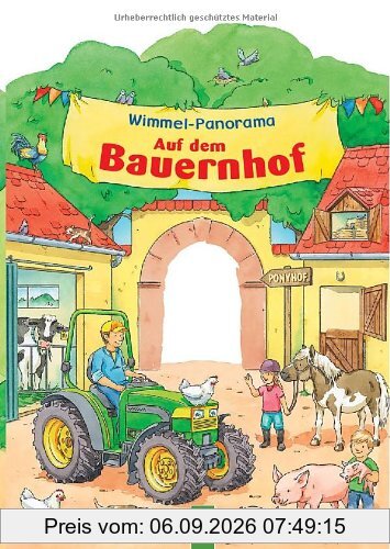 Wimmel-Panorama Auf dem Bauernhof
