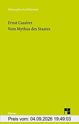 Vom Mythus des Staates (Philosophische Bibliothek)