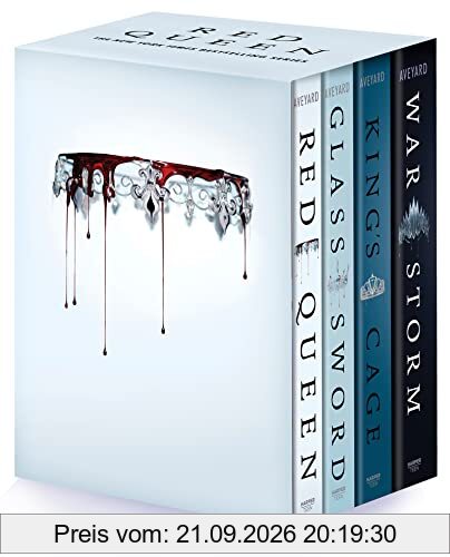 Red Queen 4-Book Paperback Box Set: Red Queen, Glass Sword, King's Cage, War Strom