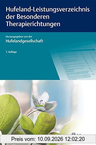 Hufeland-Leistungsverzeichnis der Besonderen Therapierichtungen
