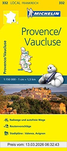 Michelin Provence - Vaucluse, Straßen- Und Tourismuskarte 1, 150.000 (Michelin Localkarten)
