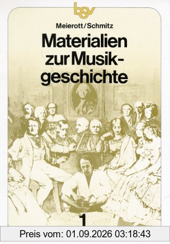 Materialien zur Musikgeschichte, Bd.1 : Texte