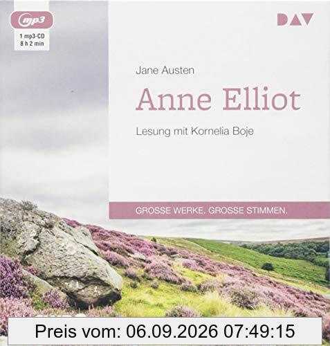 Anne Elliot oder Die Kunst der Überredung: Lesung mit Kornelia Boje (1 mp3-CD)