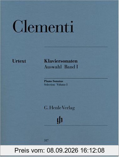 Klaviersonaten, Auswahl, Band I (1768-1785)