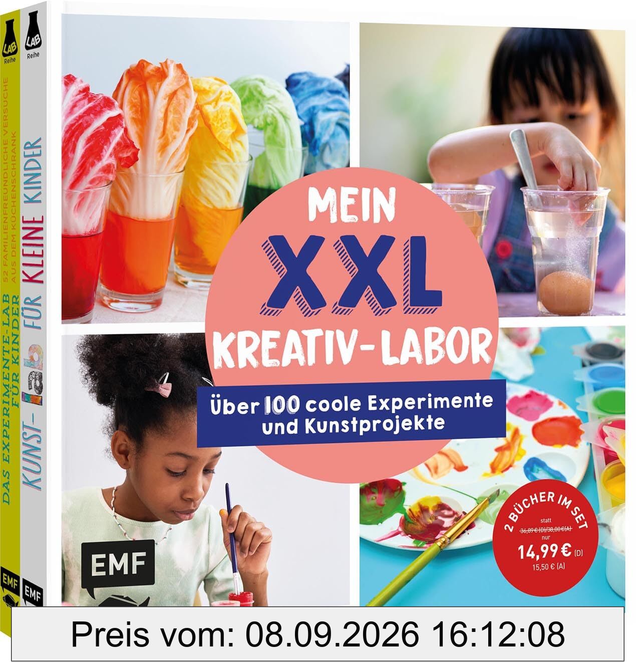 Mein buntes XXL-Kreativ-Labor – Zwei Bücher im Bundle: Über 100 coole Experimente und Kunstprojekte: Für kreative Kinder ab 3 Jahren