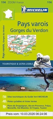 Pays Varois 11114 Carte Zoom Michelin Kaart