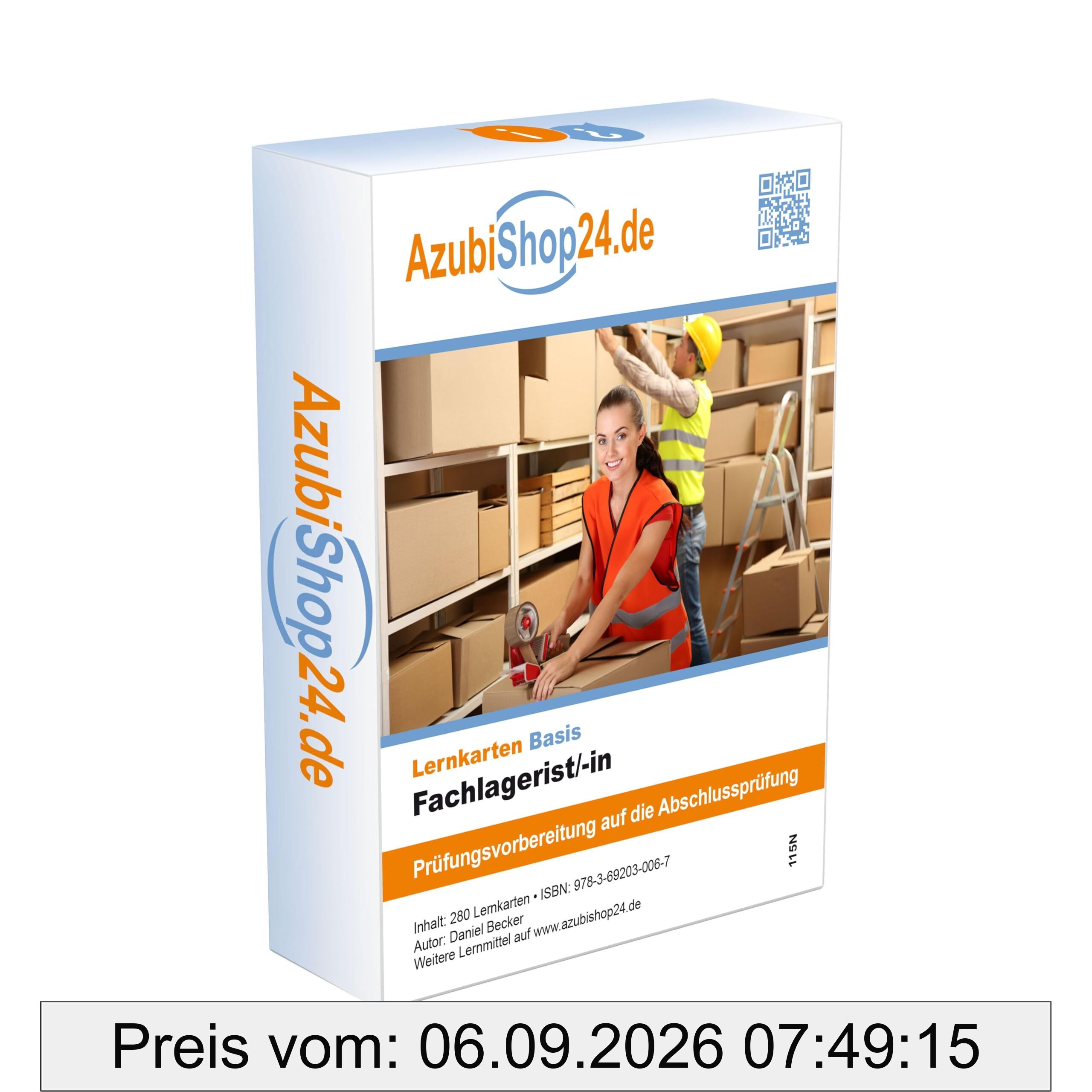 Lernkarten Fachlagerist Prüfung