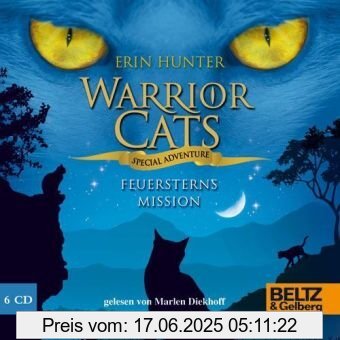 Brand : Wildschuetz, Binding : Audio CD, Edition : Deutsche Erstausgabe, Label : Beltz & Gelberg, Publisher : Beltz & Gelberg, NumberOfItems : 6, Format : Audiobook, medium : Audio CD, publicationDate : 2010-07-26, runningTime : 490 minutes, authors : Erin Hunter, translators : Klaus Weimann, narrators : Marlen Diekhoff, languages : german, ISBN : 3407810776