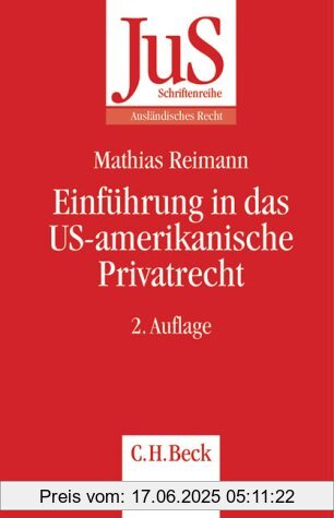 Binding : Taschenbuch, Edition : 2. A., Label : Beck Juristischer Verlag, Publisher : Beck Juristischer Verlag, medium : Taschenbuch, numberOfPages : 378, publicationDate : 2004-08-02, authors : Mathias Reimann, languages : german, ISBN : 3406513646