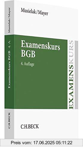 Binding : Taschenbuch, Edition : 4., neu bearbeitete, Label : C.H.Beck, Publisher : C.H.Beck, medium : Taschenbuch, numberOfPages : 585, publicationDate : 2019-02-04, authors : Hans-Joachim Musielak, Claudia Mayer, ISBN : 3406734901