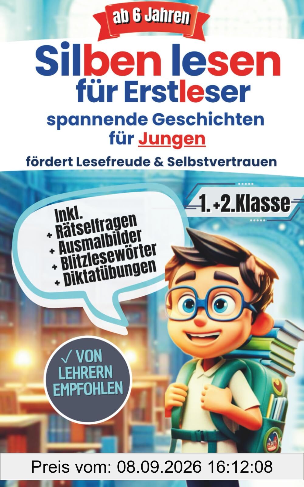 Silben lesen für Erstleser Band 2: Spannende Silbengeschichten für Jungs ab 6 Jahren – Mit Blitzlesewörtern zum schnellen Lesenlernen & ersten ... und effektive Leseförderung ab 6 Jahren)