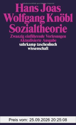Sozialtheorie: Zwanzig einführende Vorlesungen (suhrkamp taschenbuch wissenschaft)