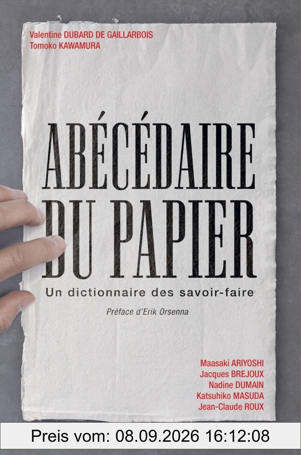 Abécédaire du papier : un dictionnaire des savoir-faire