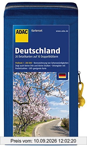 ADAC StraßenKarten Kartenset Deutschland 2018/2019 1:200.000: 20 Detailkarten auf 10 Doppelblättern (ADAC AutoKarten Deutschland 1:200 000)