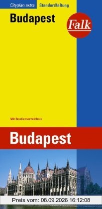 Falk Cityplan Extra Standardfaltung International Budapest mit Straßenverzeichnis