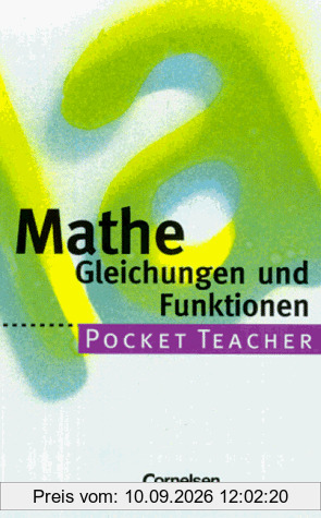 Pocket Teacher, Sekundarstufe I, Mathematik, Gleichungen und Funktionen