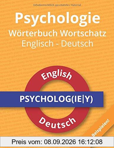 Psychologie Wörterbuch Wortschatz Englisch - Deutsch
