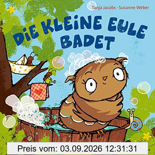 Die kleine Eule badet