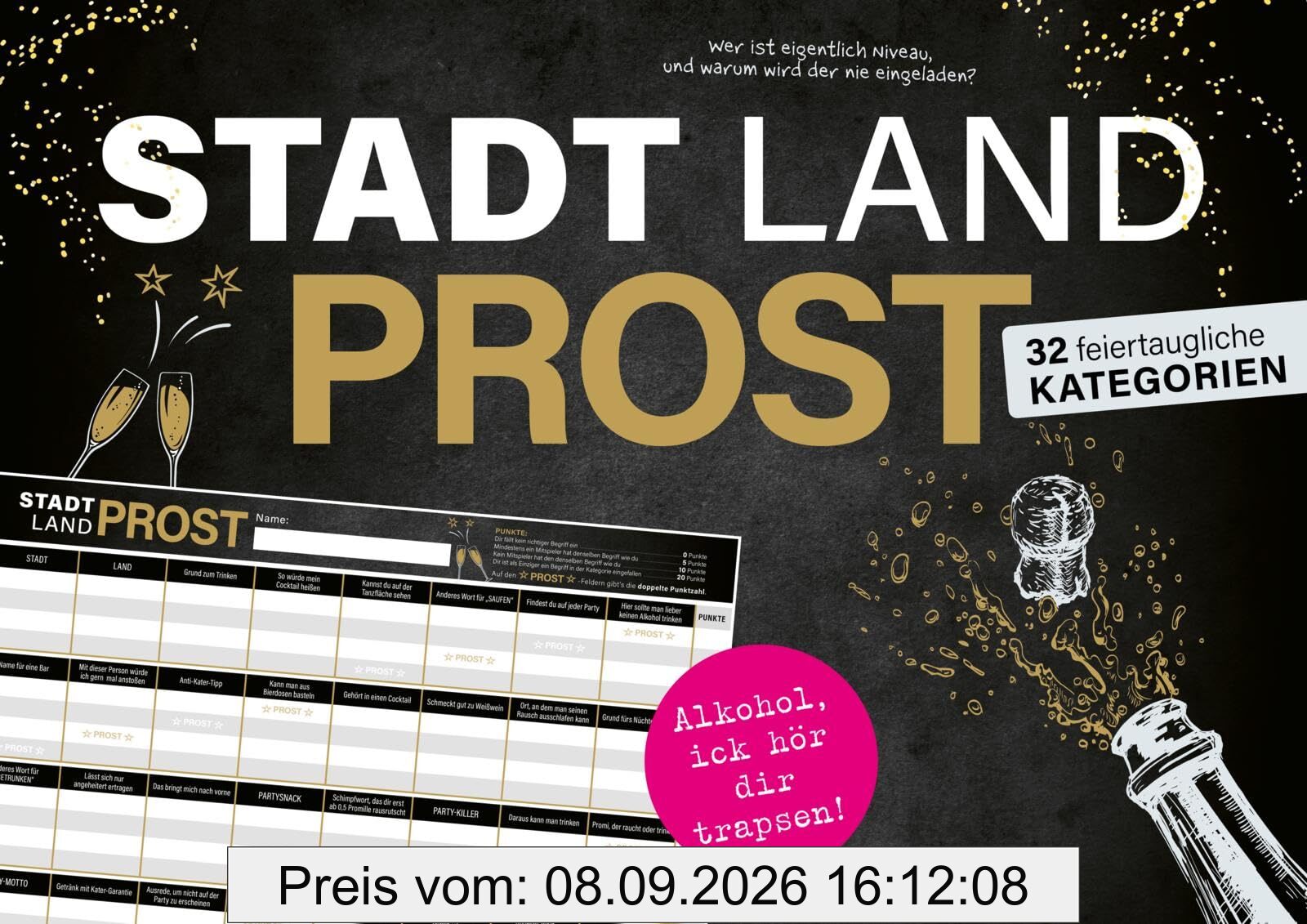 Stadt, Land, PROST!: Das Kult-Spiel für deine Party!