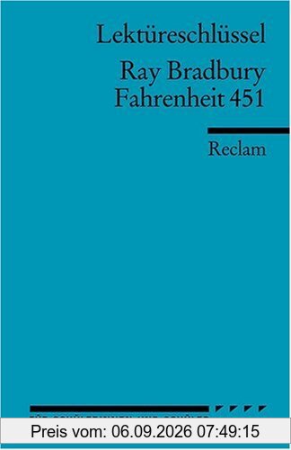 Lektüreschlüssel zu Ray Bradbury: Fahrenheit 451