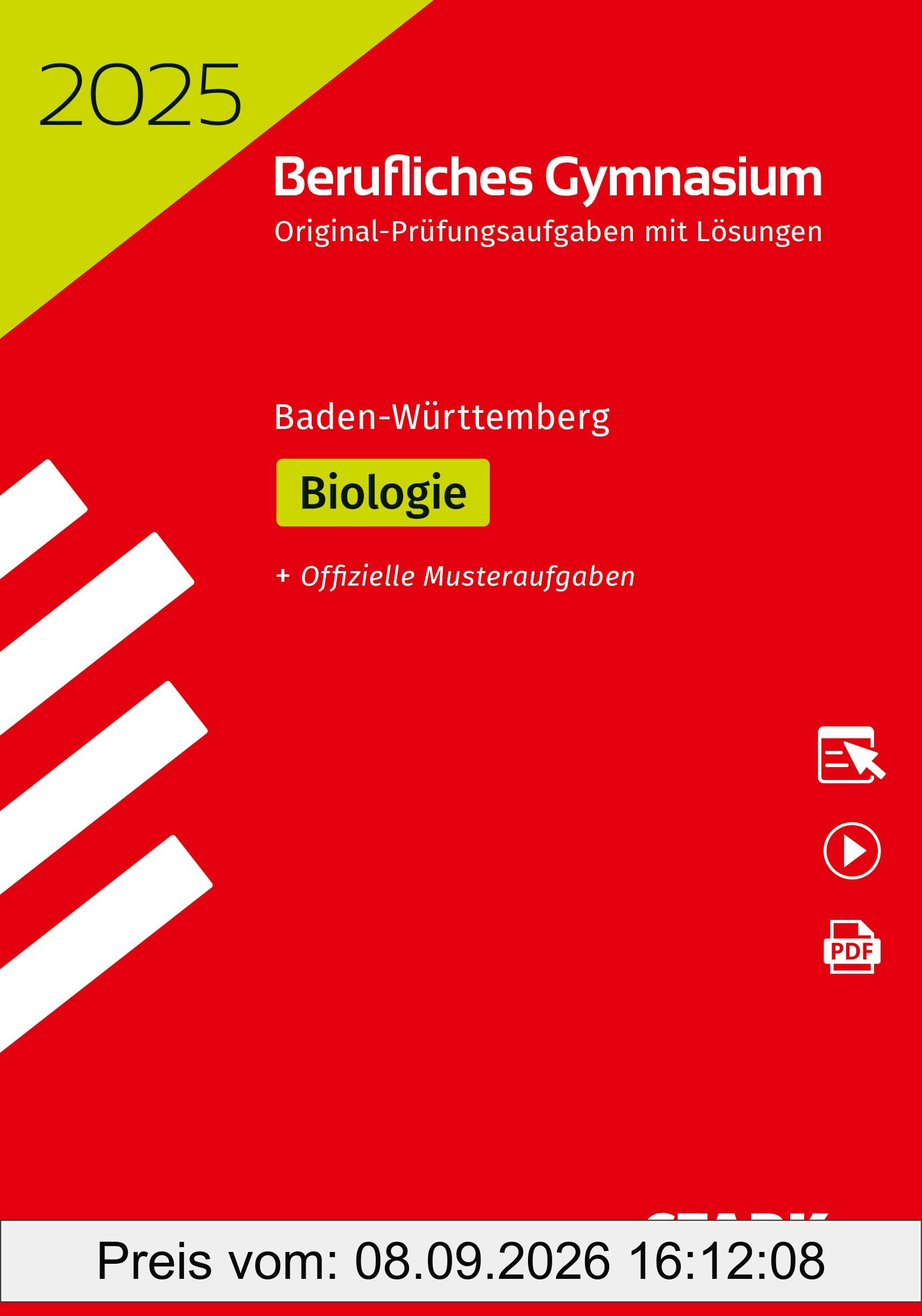 STARK Abiturprüfung Berufliches Gymnasium 2025 - Biologie - BaWü