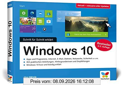 Windows 10: Schritt für Schritt erklärt. Das Handbuch im praktischen Querformat. Komplett in Farbe. Aktuell inkl. Frühjahrs-Update 2020.