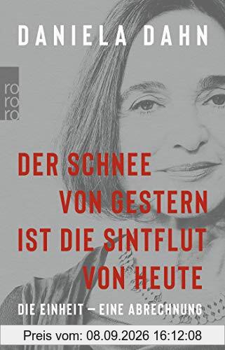 Der Schnee von gestern ist die Sintflut von heute: Die Einheit - eine Abrechnung