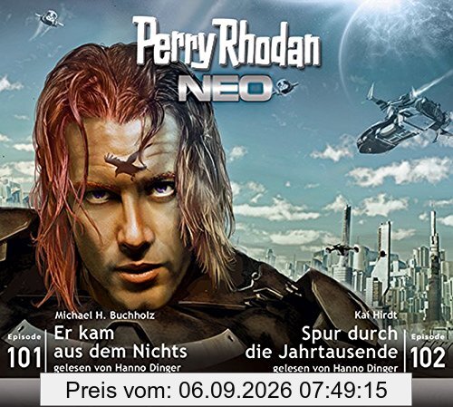 Perry Rhodan NEO MP3 Doppel-CD Folgen 101 + 102: Er kam aus dem Nichts / Spur durch die Jahrtausende