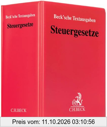 Steuergesetze (mit Fortsetzungsnotierung). Inkl.157. Ergänzungslieferung.