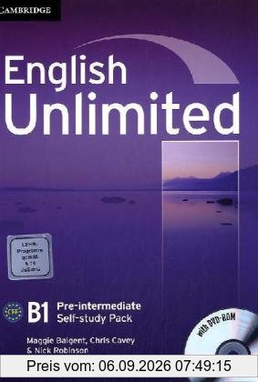 English Unlimited B1 - Pre-Intermediate. Self-study Pack with DVD-ROM