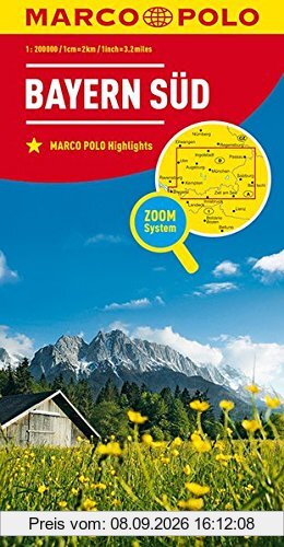 MARCO POLO Karte Deutschland Blatt 13 Bayern Süd 1:200 000 (MARCO POLO Karte 1:200000)