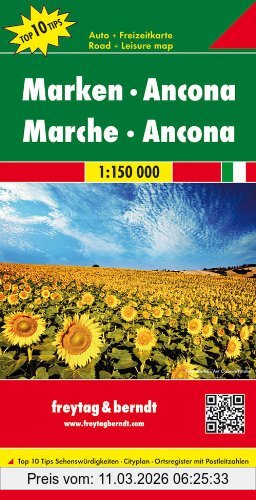 Freytag-Berndt und Artaria Kg Freytag Berndt Autokarten, Marken - Ancona, Top 10 Tips - Maßstab 1, 150.000 (freytag & Berndt Auto + Freizeitkarten)