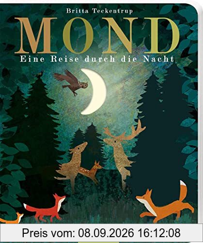 Mond: Eine Reise durch die Nacht | Gereimtes Bilderbuch zur guten Nacht, mit Gucklöchern, hochwertig ausgestattet, für Kinder ab 3 Jahren