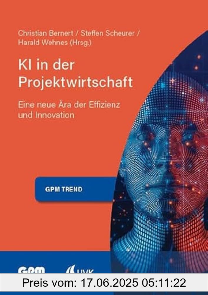 Binding : perfect, Edition : 1., Label : KI in der Projektwirtschaft 2 : Eine neue Ära der Effizienz und Innovation (Projektmanagement neu denken), medium : perfect, numberOfPages : 331, publicationDate : 2024-09-23, releaseDate : 2024-09-23, languages : german, ISBN : 3381111418