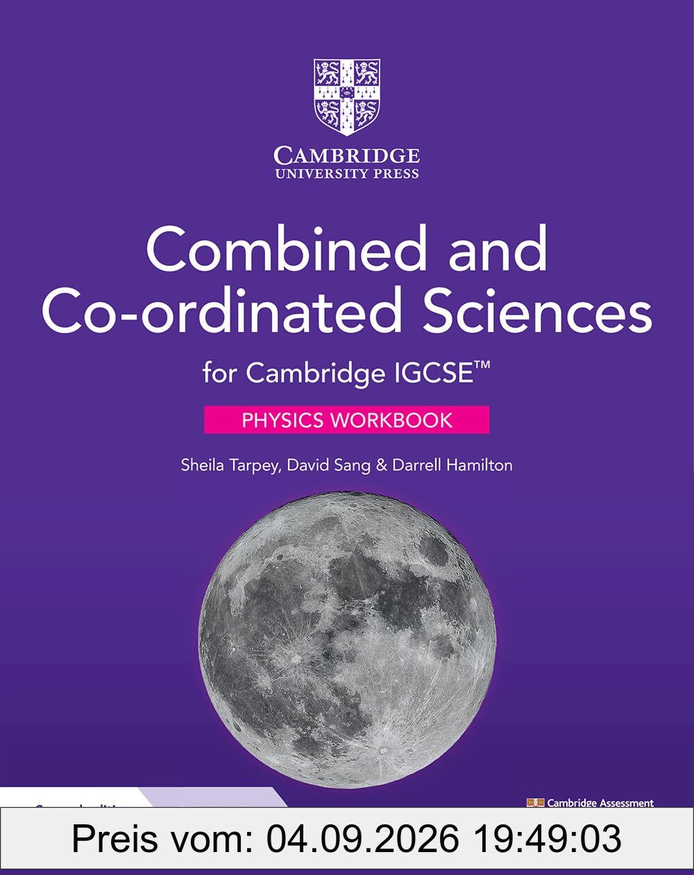 Cambridge Igcse Combined and Co-Ordinated Sciences Physics Workbook + Digital Access 2 Years (Cambridge International Igcse)