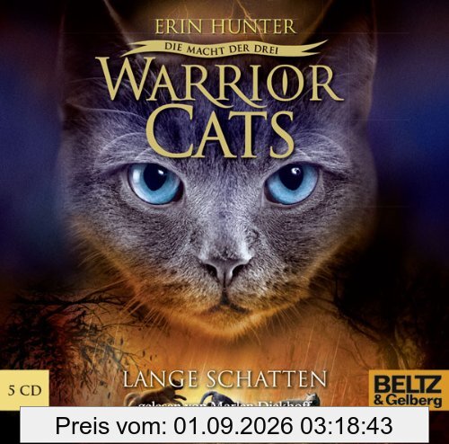 Warrior Cats - Die Macht der Drei. Lange Schatten: III, Folge 5, gelesen von Marlen Diekhoff, 5 CDs in der Multibox, ca. 6 Std. 25 Min.