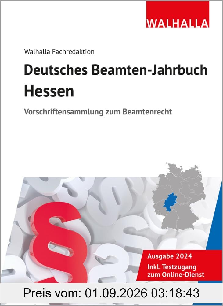 Deutsches Beamten-Jahrbuch Hessen 2024: Vorschriftensammlung zum Beamtenrecht