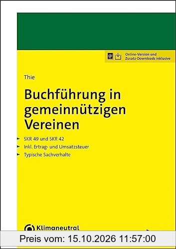 Buchführung in gemeinnützigen Vereinen