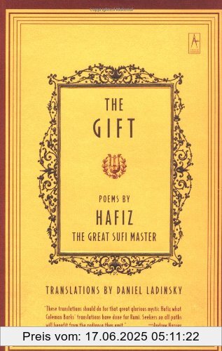 Binding : Taschenbuch, Edition : Trade Paperback., Label : Penguin Books, Publisher : Penguin Books, NumberOfItems : 1, medium : Taschenbuch, numberOfPages : 352, publicationDate : 1999-08-01, releaseDate : 1999-08-01, authors : Hafiz, translators : Daniel Ladinsky, languages : english, ISBN : 0140195815